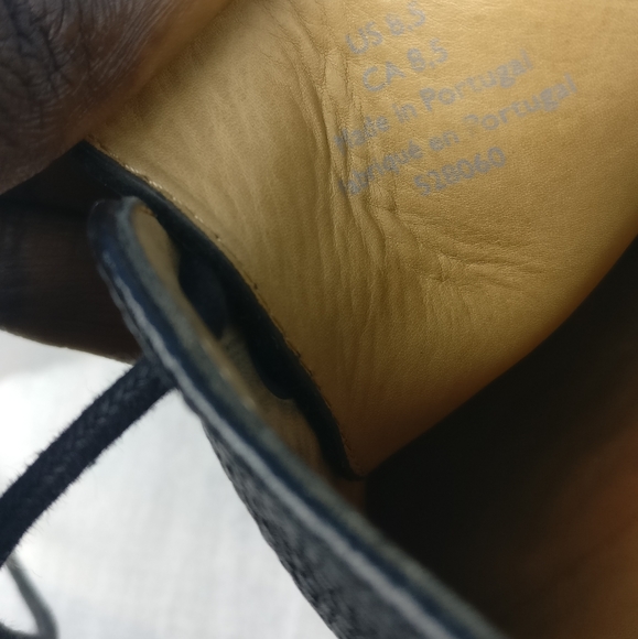 COS Made in Portugal Full grain LEATHER in & out Oxford Derby Men8.5us=Wmns10us - Picture 6 of 8